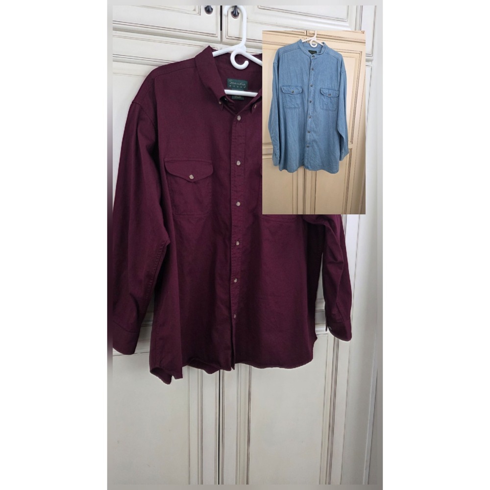 Lot Of Two Scandia Woods Button Down Shirts Men's 2xl‎ Lumberjack Fisherman Core